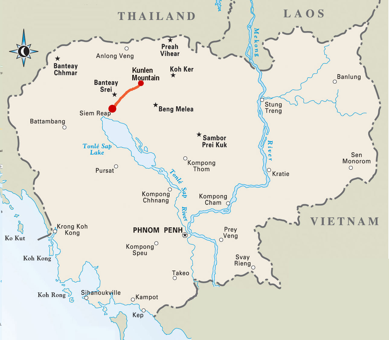 Map 1 day “Kulen Mountain” Tour Tour